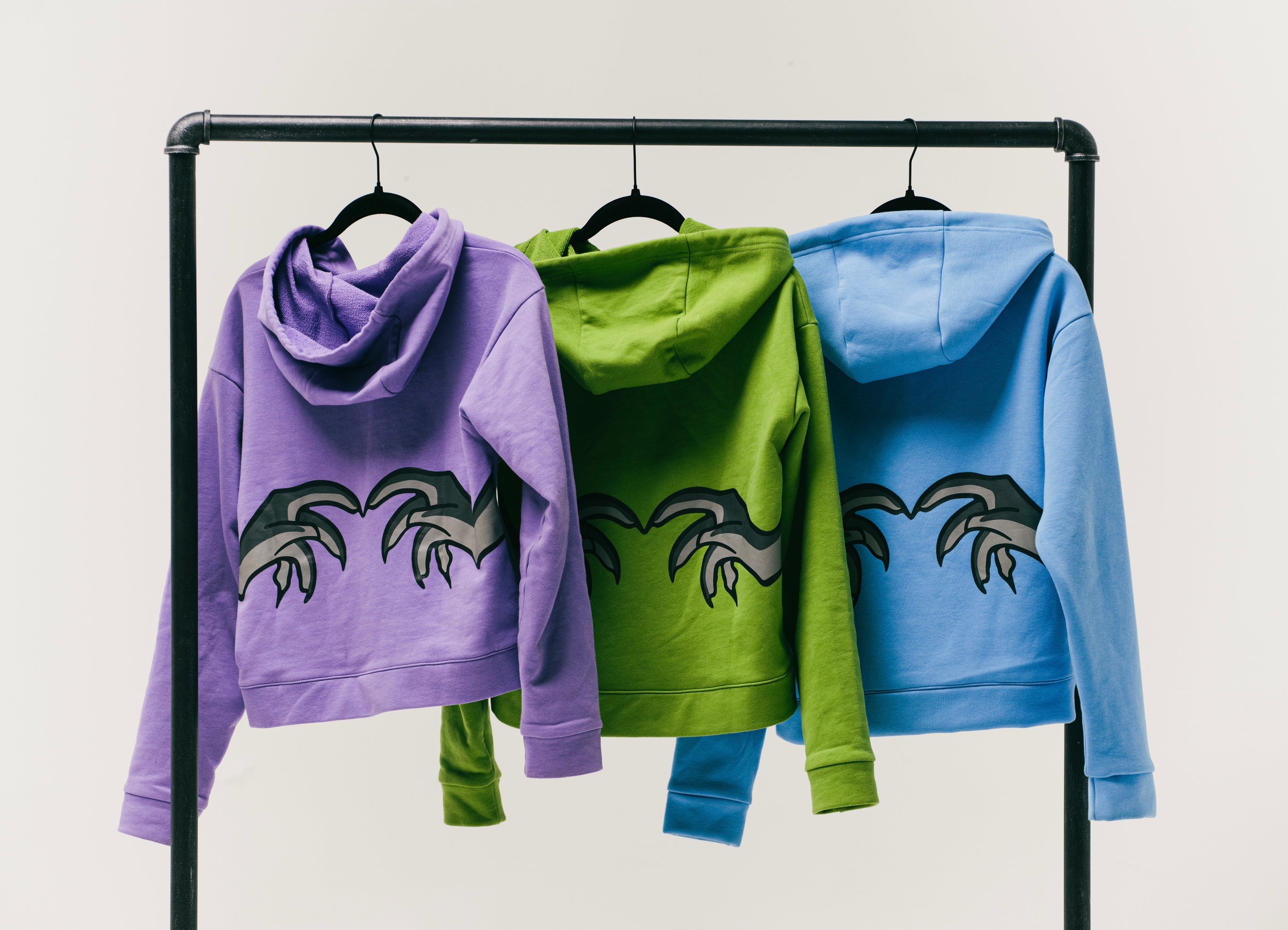 Unif purple sale flame hoodie